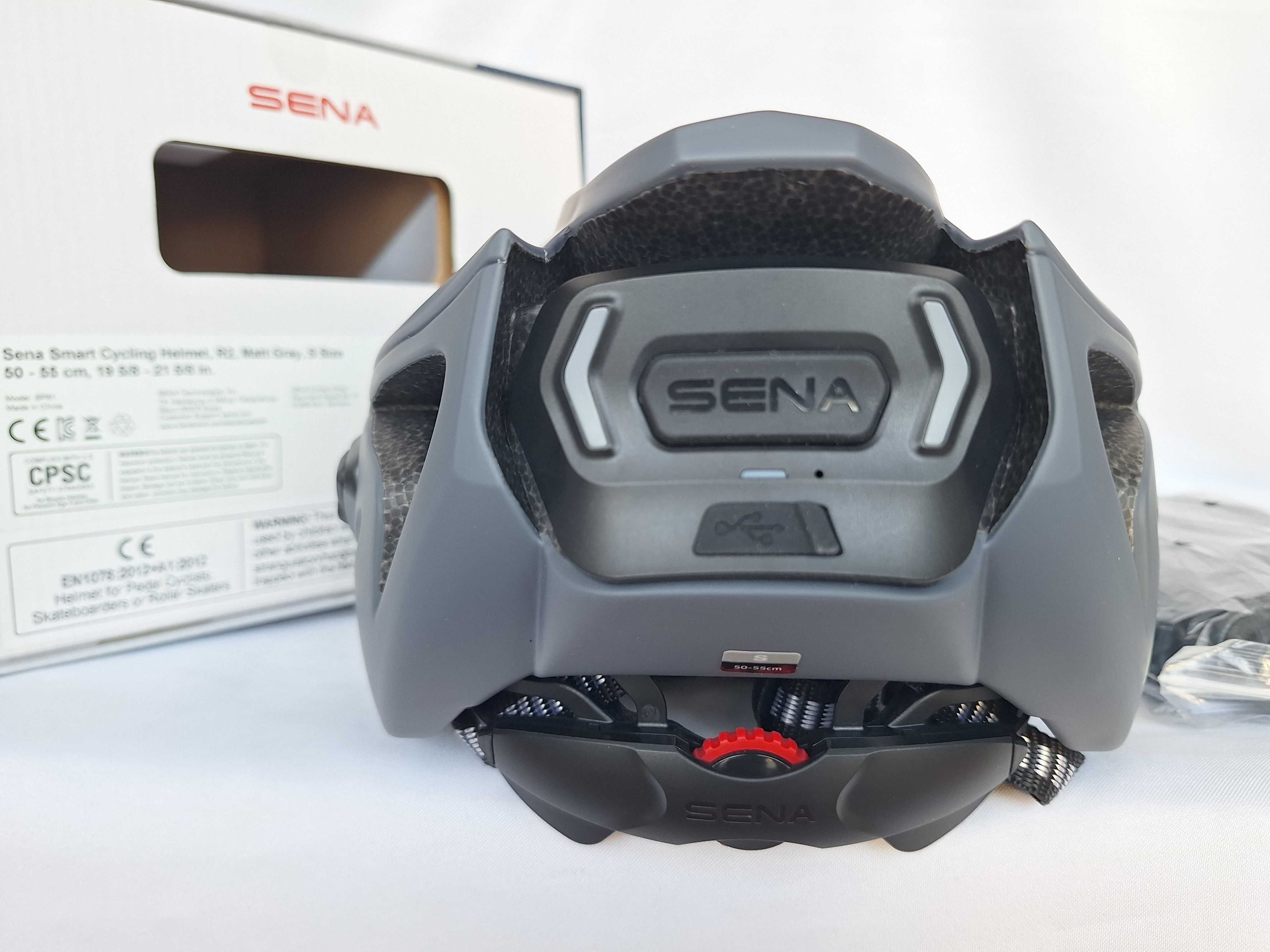 Kask rowerowy Sena Smart Cycling Helmet R2 Matt Gray S 50-55cm