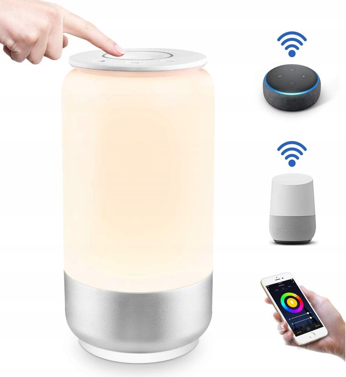 Lampa Stołowa Lepro Touch Dimmable Smart Biały, Wielokolorowy 5 W
