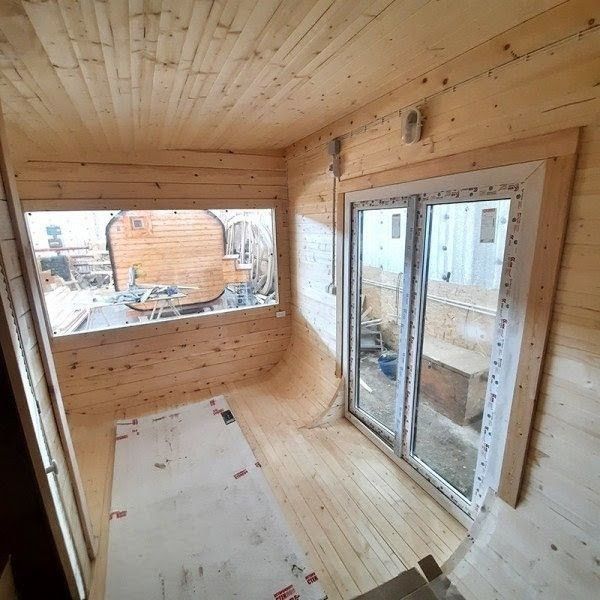 Квадро-Баня Парус 5,9 x 2,4 х 2,5 м из деревянного бруса хвойных пород