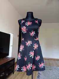 H&M/letnia sukienka z wycięciem na plecach r. M jak nowa