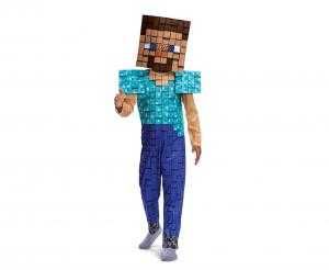 Strój dla dzieci  Steve Plus  Minecraft Przebranie ,Bal r. M, 7-8 Lat