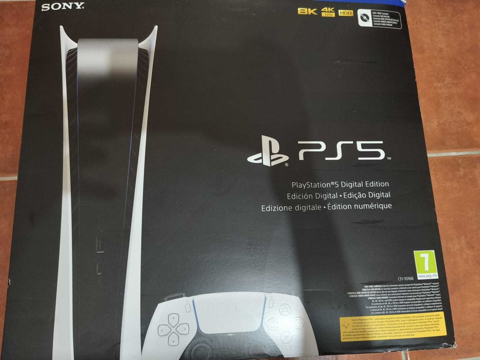 Playstation 5 (PS5) Digital c/1 comando + caixa