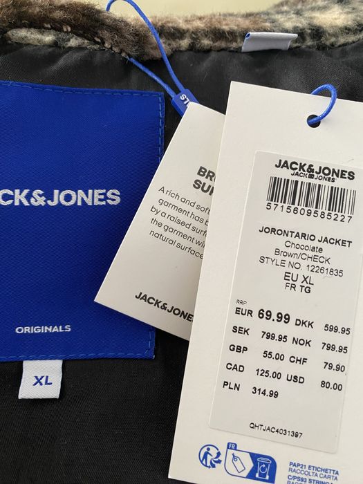 JACK&JONES męska kurtka przejściowa overshirt XL nowa Jack & Jones