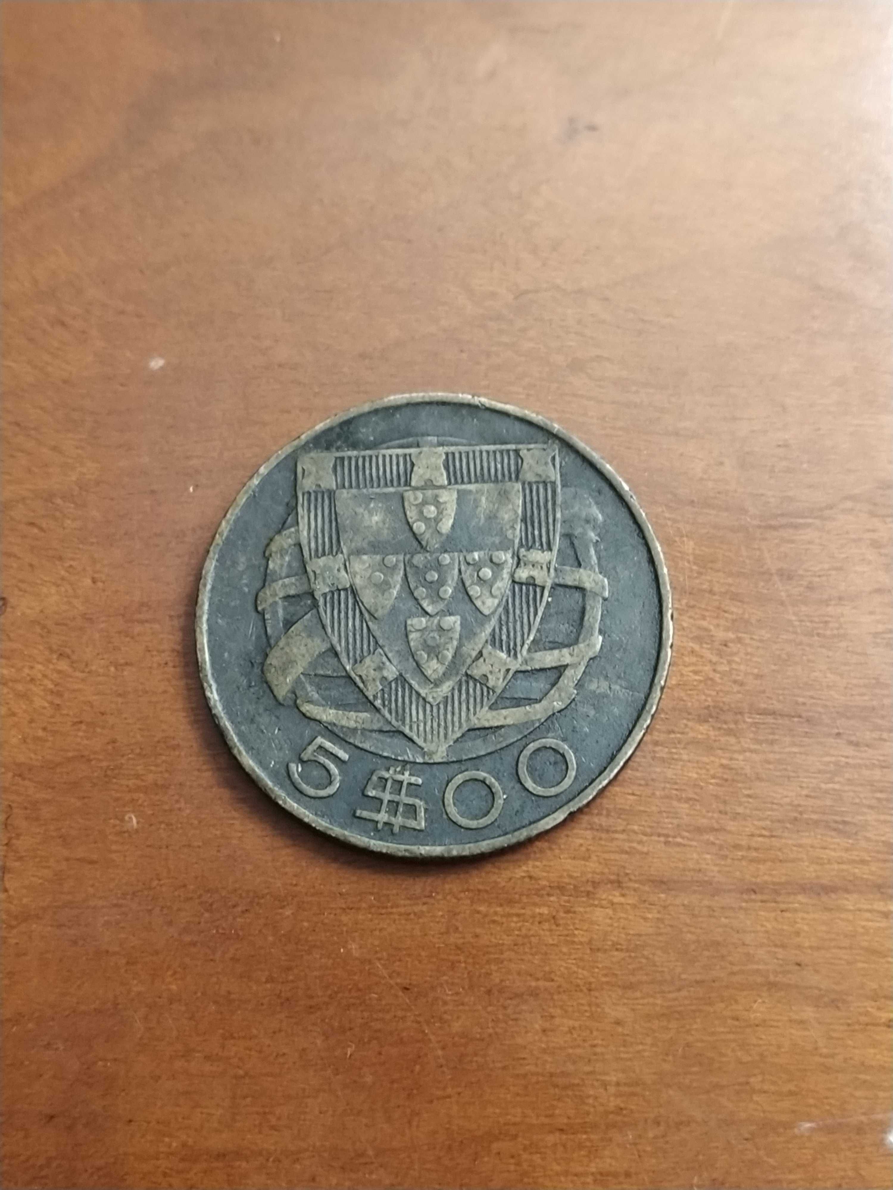 Moeda de 5 escudos de 1948 (metal-prata)