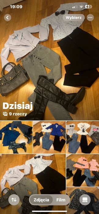 Mega zestaw firmowych ubran damskich ,buty ,torebka roz.S/36 -25 szt.