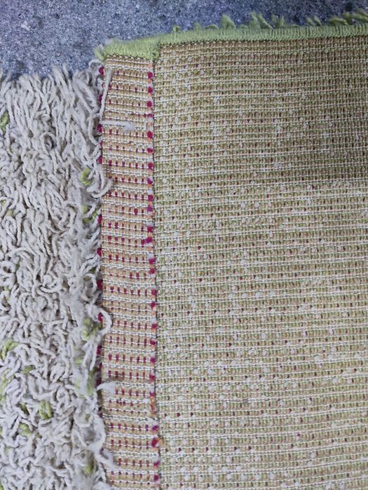 Carpete Pelo Curto Verde-Bege Degradê