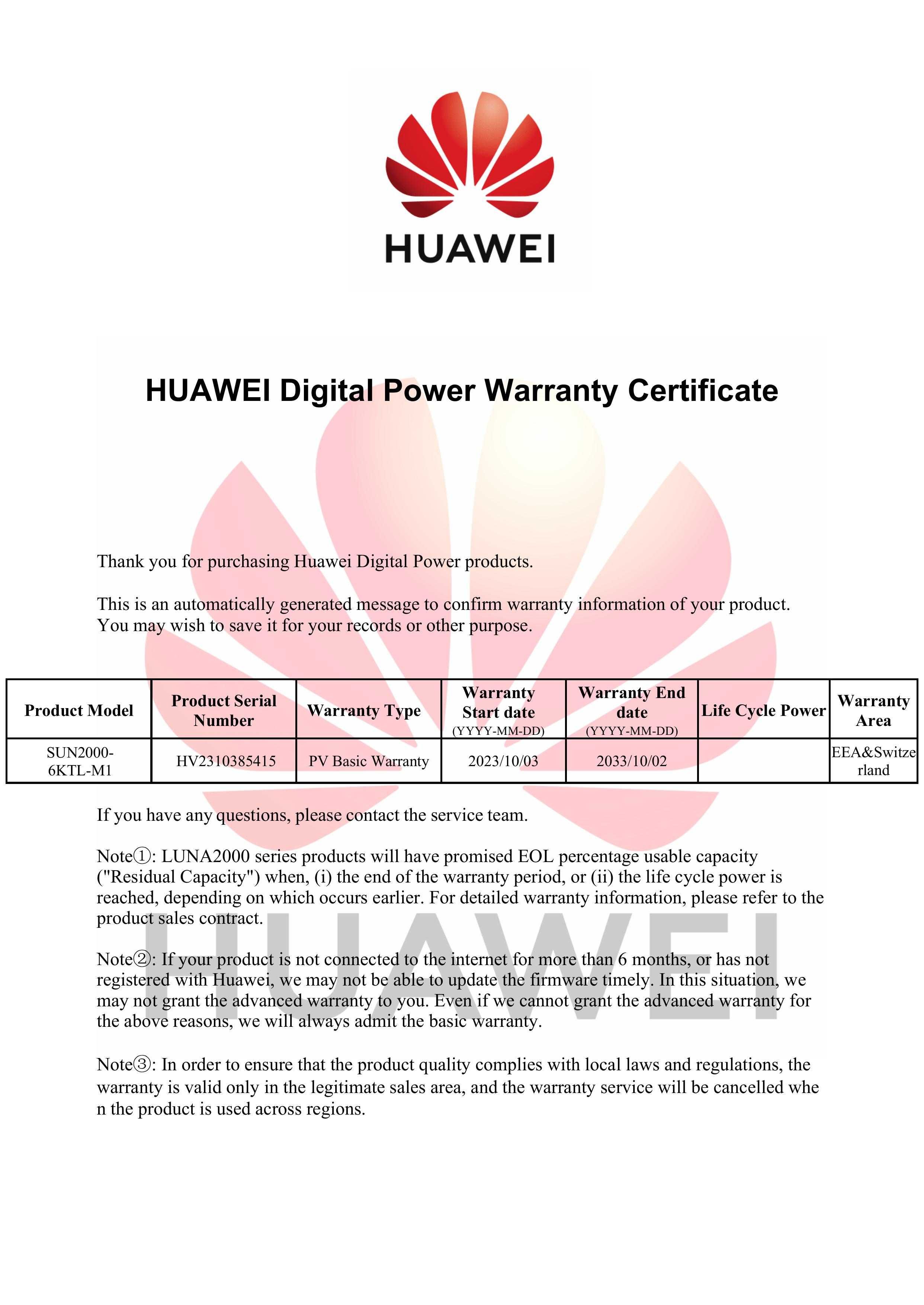 Inversor Huawei SUN 2000 6KTL-M1 Trifásico