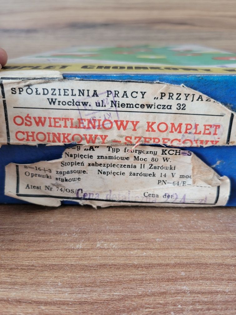 Lampki choinkowe prl