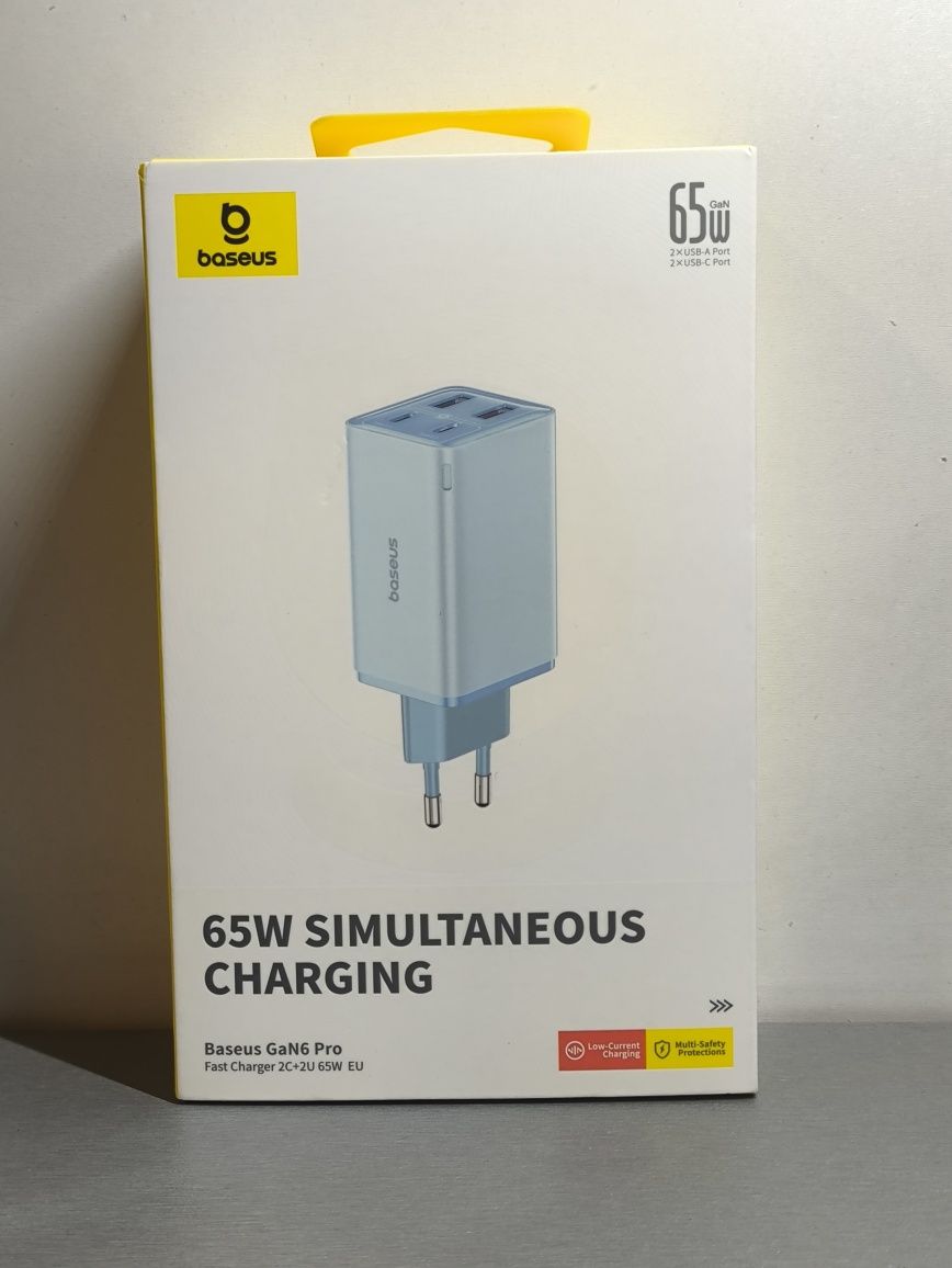 Комплект зарядное устройство GaN Essager 20w+ кабель TypeC 7A