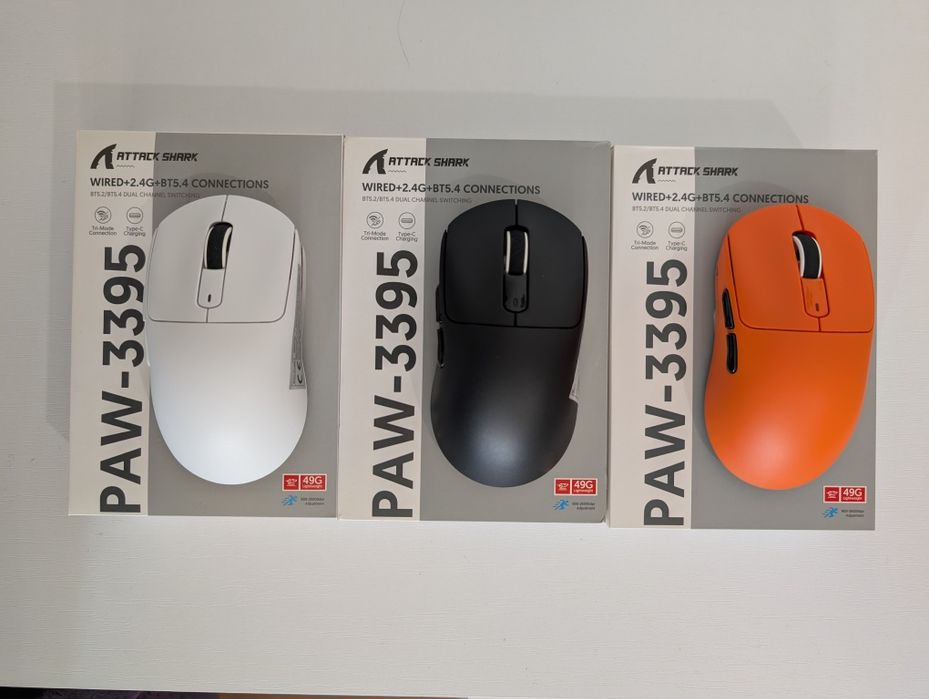 Новая игровая мышь Attack Shark X3 с сенсором PAW3395
