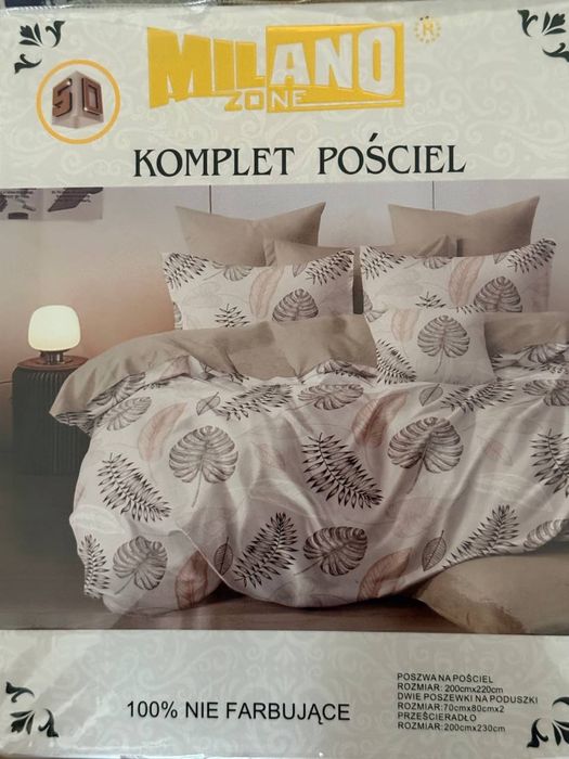 Pościel 200x220 4-części z prześcieradłem Dużo wzorów Bawełna