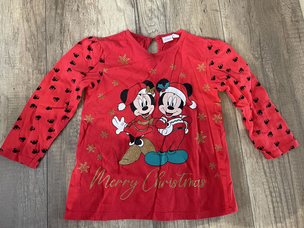 Bluzeczka Disney Mickey świąteczna 98