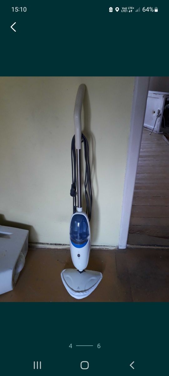 Mop parowy myjka SMP 12
moc 1500 W, poj.zbiornika na wodę 600 ml