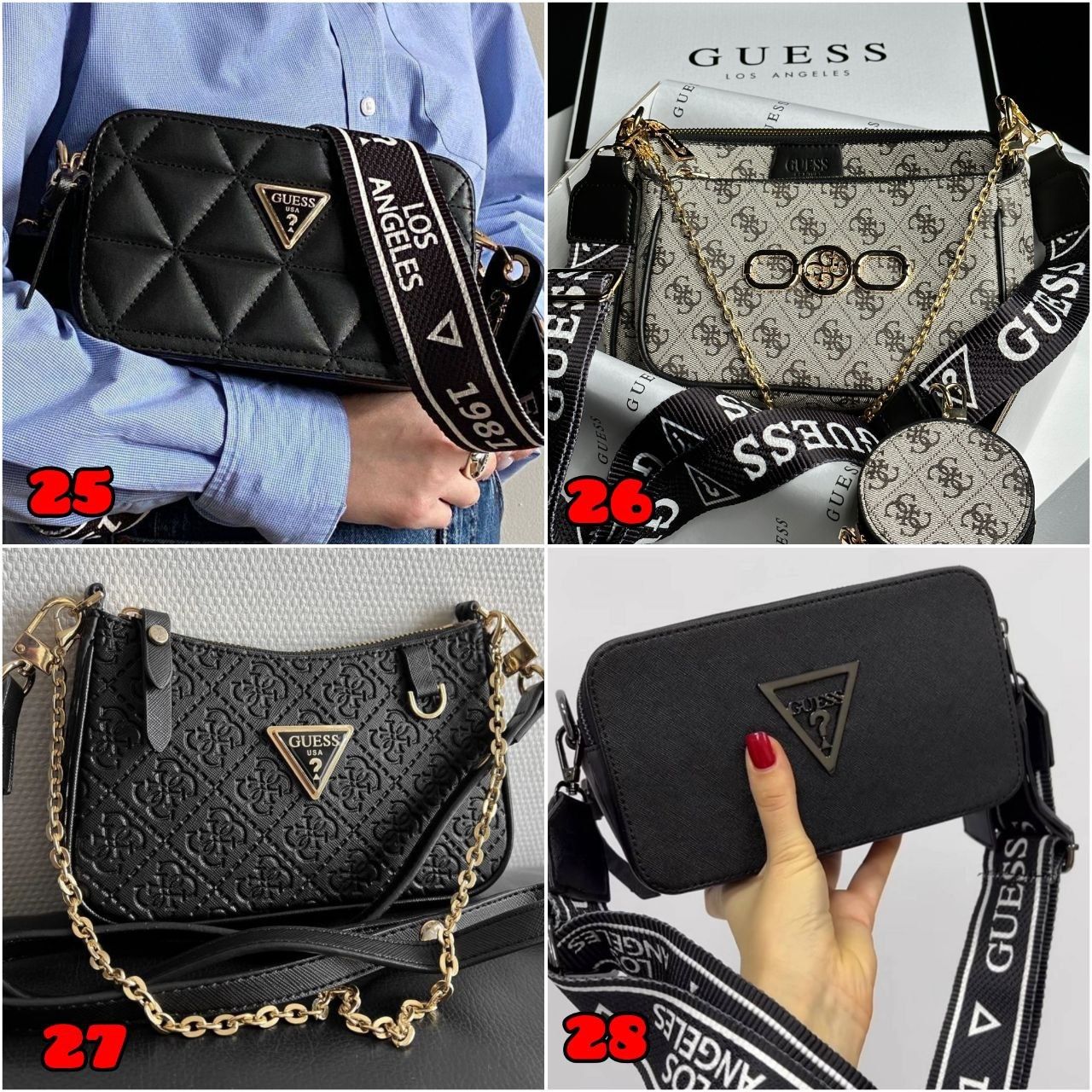 БЕЗ ПЕРЕДПЛАТИ‼️ Жіночі сумочки Guess / ГЕС, ПРЕМІУМ