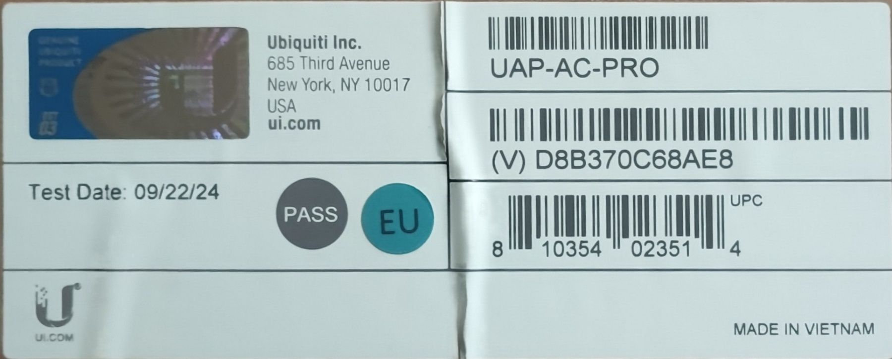 Точка доступу Wi-Fi Ubiquiti UAP-AC-PRO