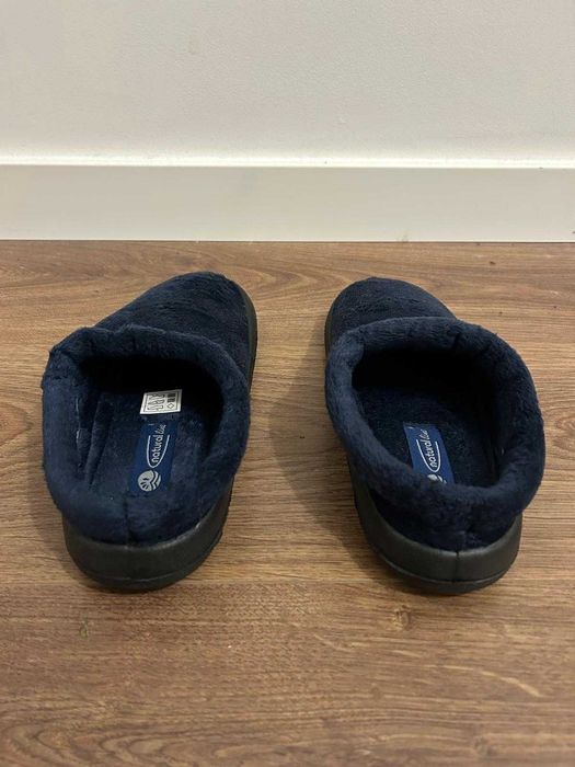 Pantufas Natural Line Azul Escuro