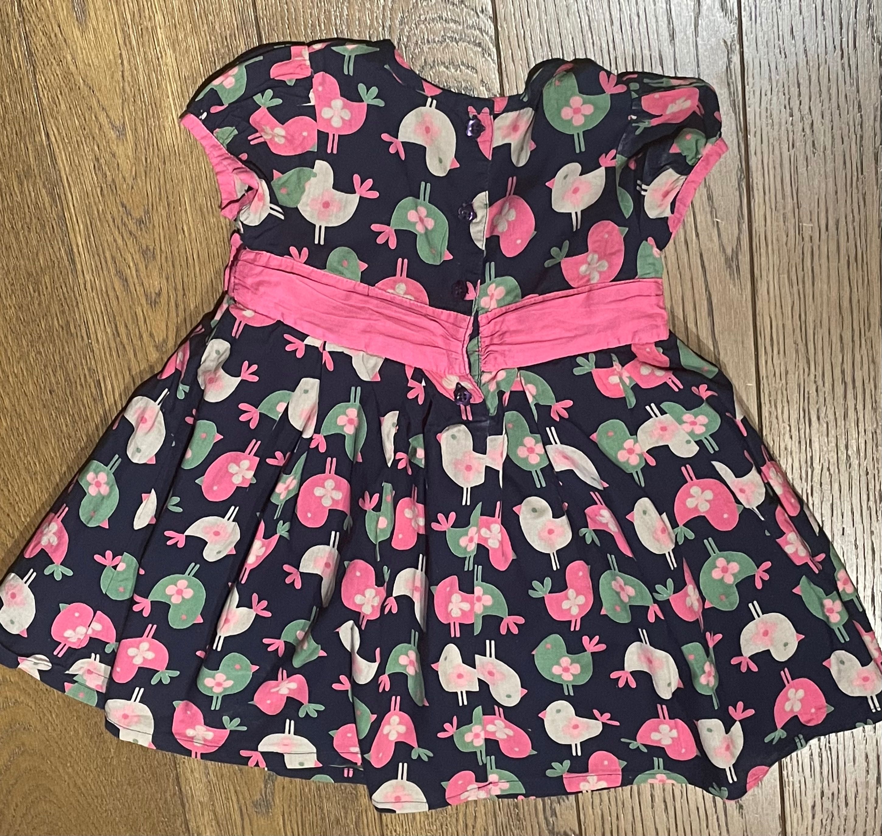 Sukienka wielkanocna ladybird 12-18 w kurczaczki na Wielkanoc