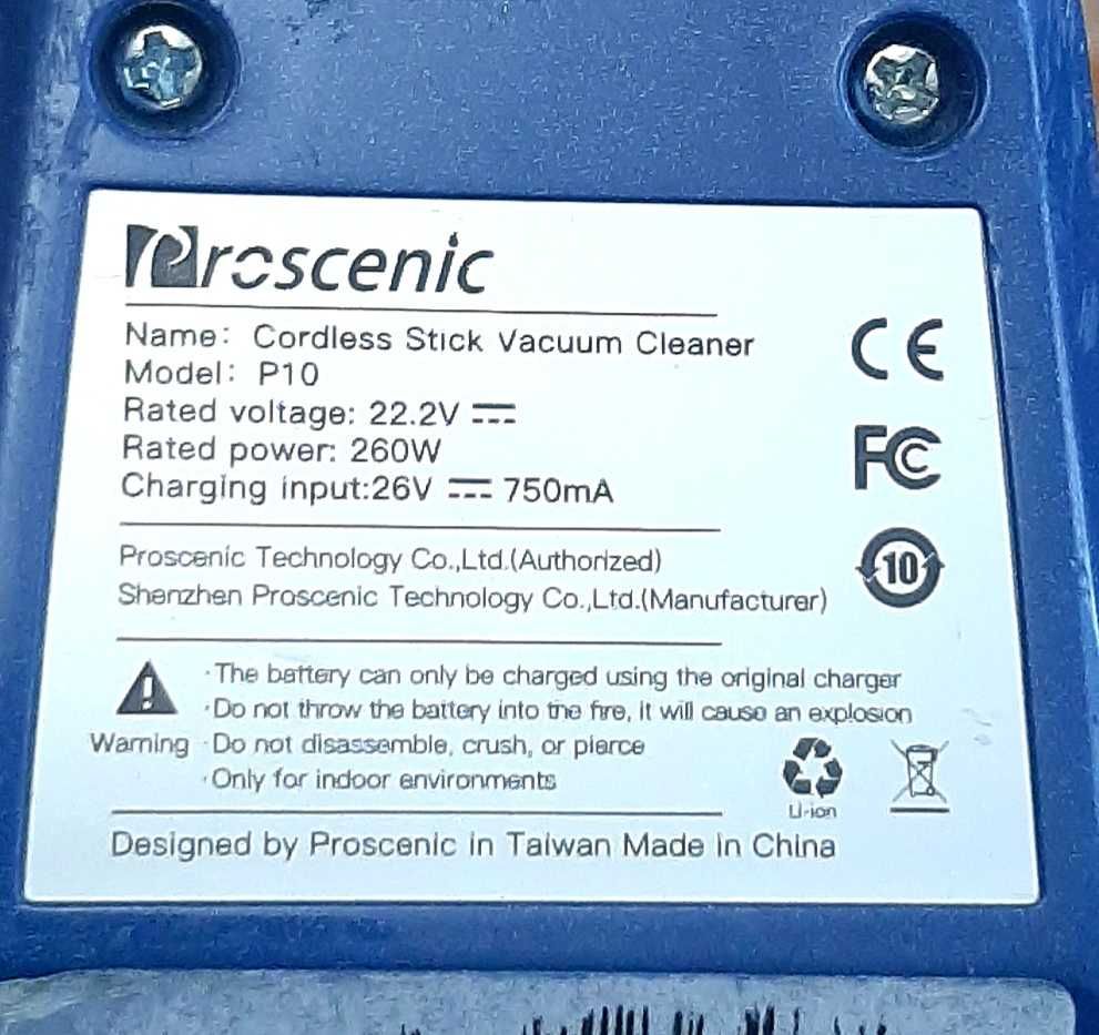 Proscenic P10 Беспроводной пылесос. Куплен в Германии.