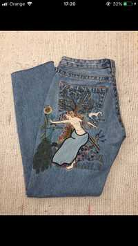 Jeansy spodnie biodrówki True religion edycja limitowana lady godiva