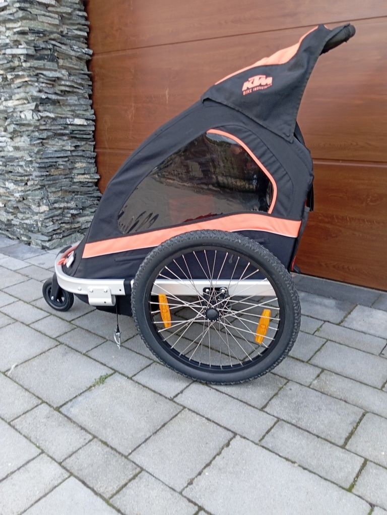 Przyczepka rowerowa dla dzieci 2 dwu osobowa ktm jogger wózekk dw