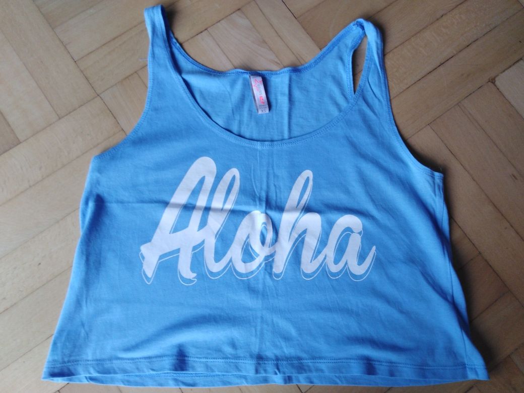 FB SISTER Crop Top niebieski