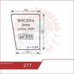 szyba Boczna górna - stała nr 277 do kabiny kombajnu bizon ACX371