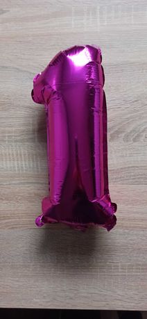 Balony jedynka 1 roczek dla dziewczynki różowe zestaw