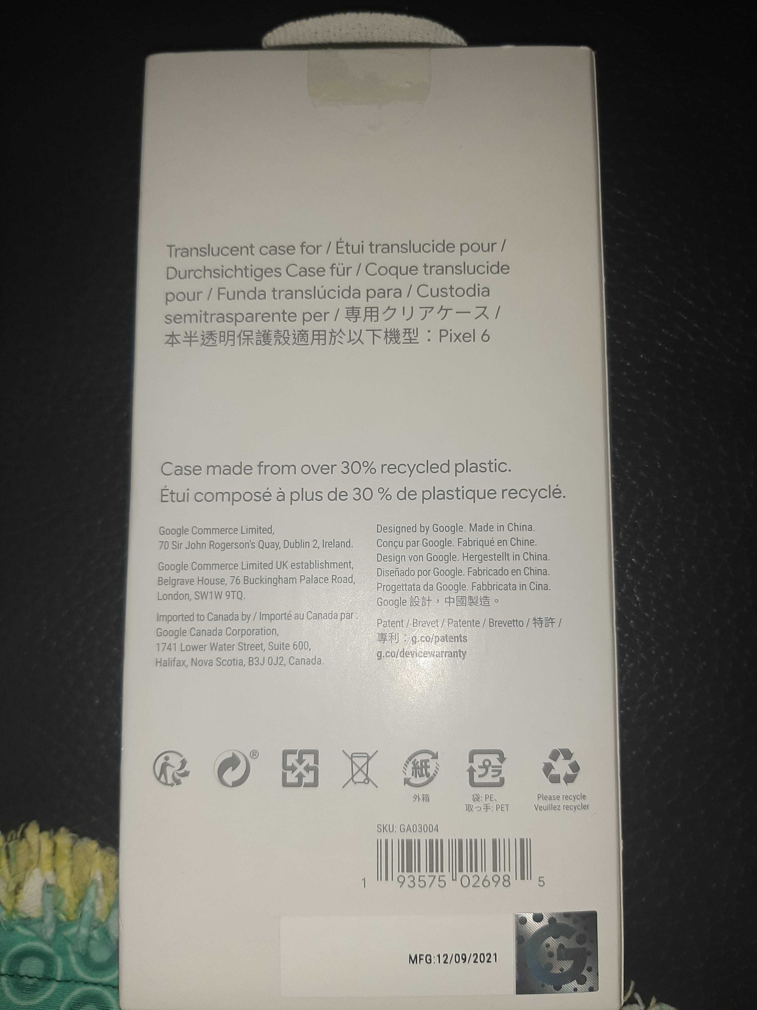 Pixel6Case translucent case for :Pixel 6