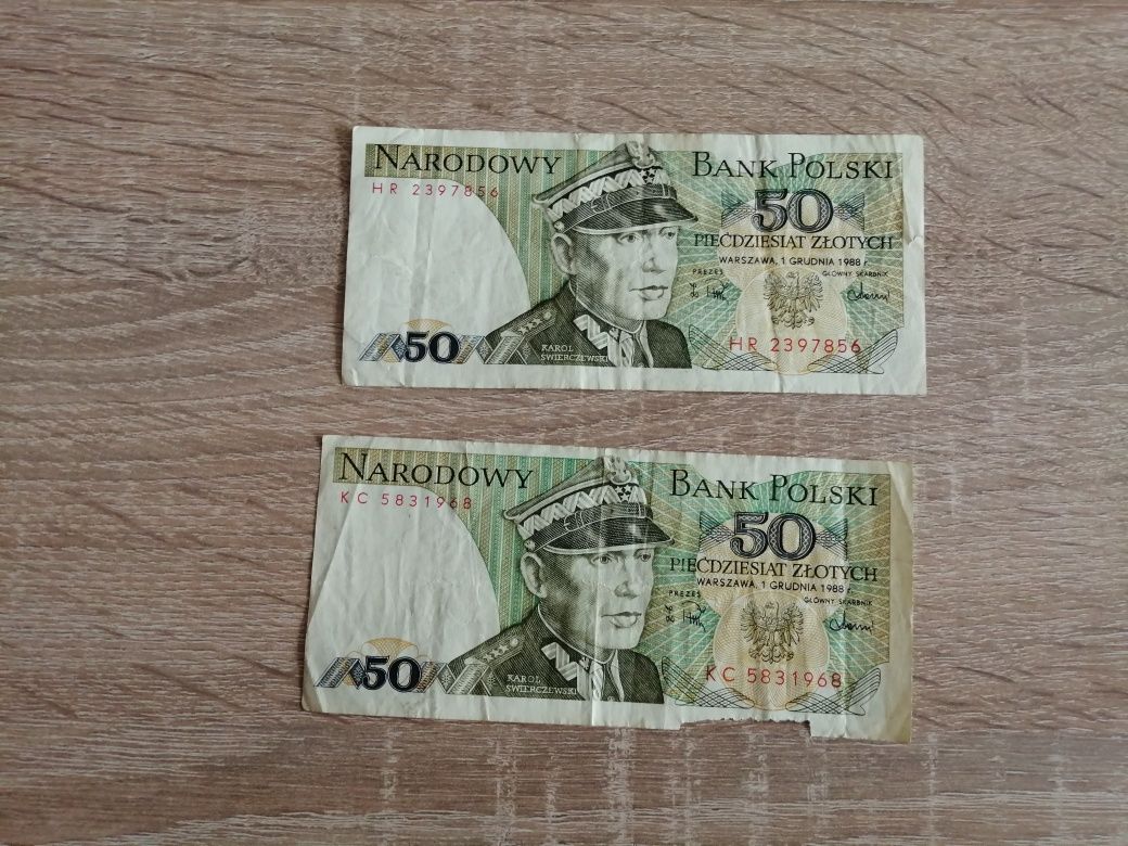 Banknoty PRL 50 zł