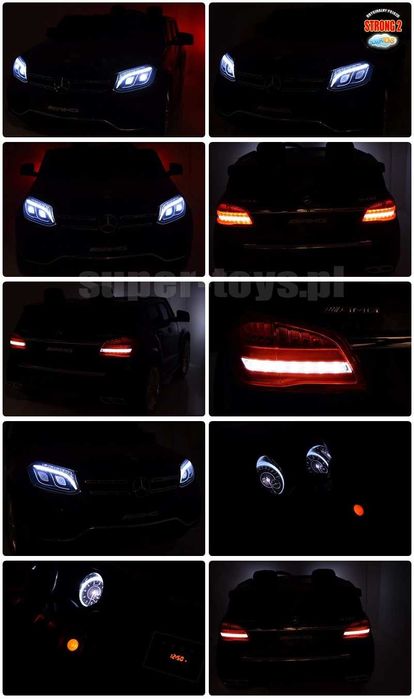 Auto na akumulator Mercedes GLS Dla 2 dzieci WYSOKA JAKOŚĆ Gratisy