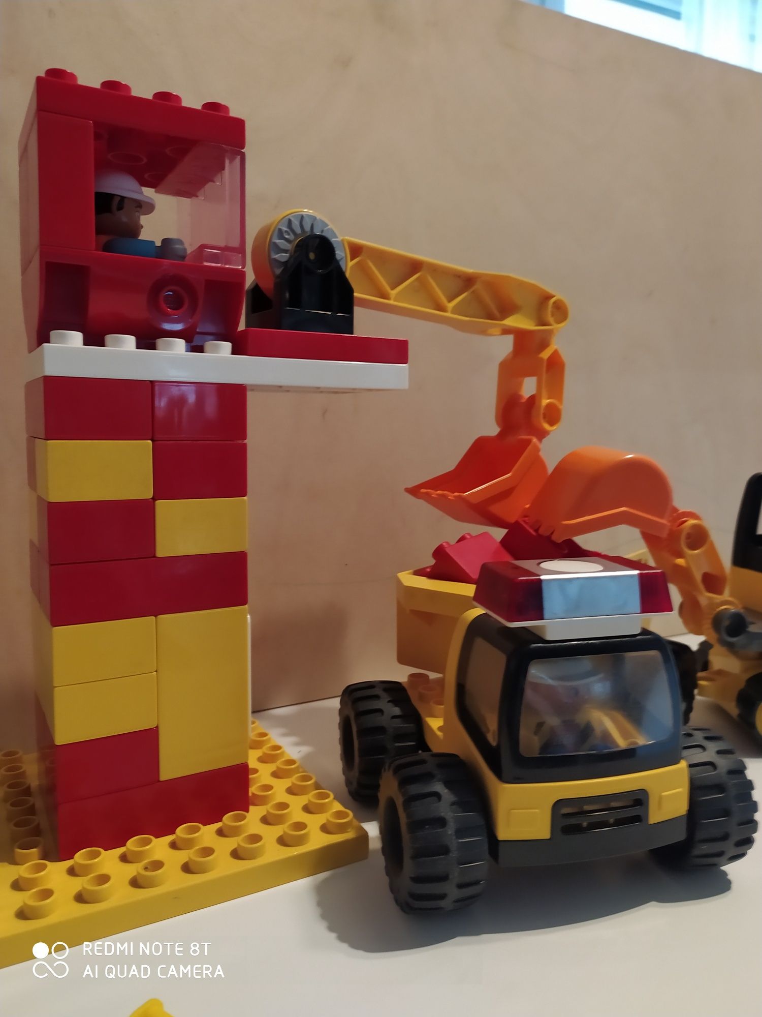 Lego duplo wielki plac budowy dźwig