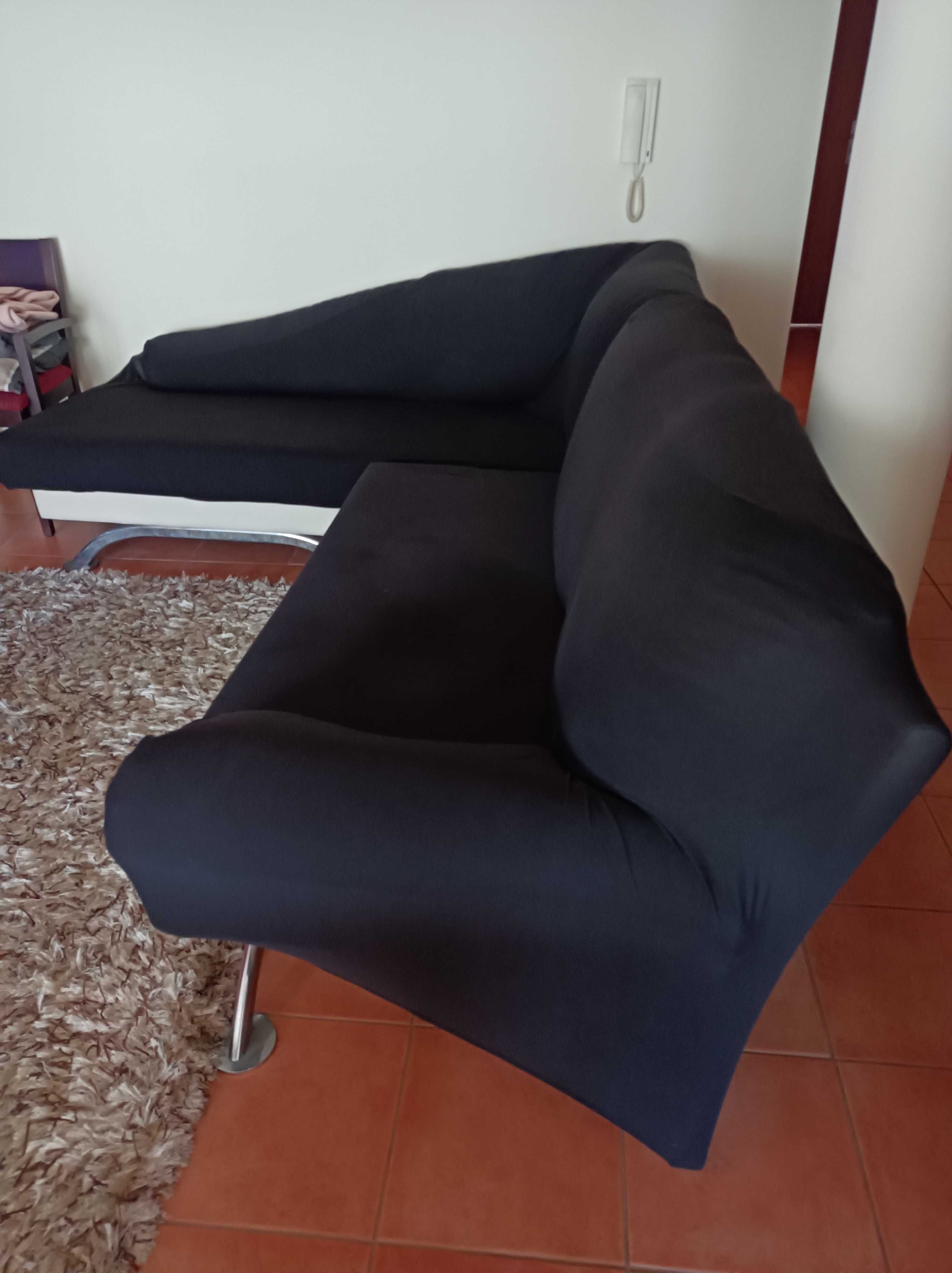 Sofá chaise long bege