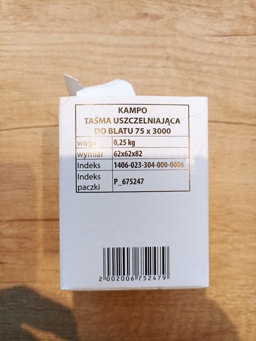 Taśma uszczelniająca do blatów butylowa 3 metry 7,5 cm szeroka