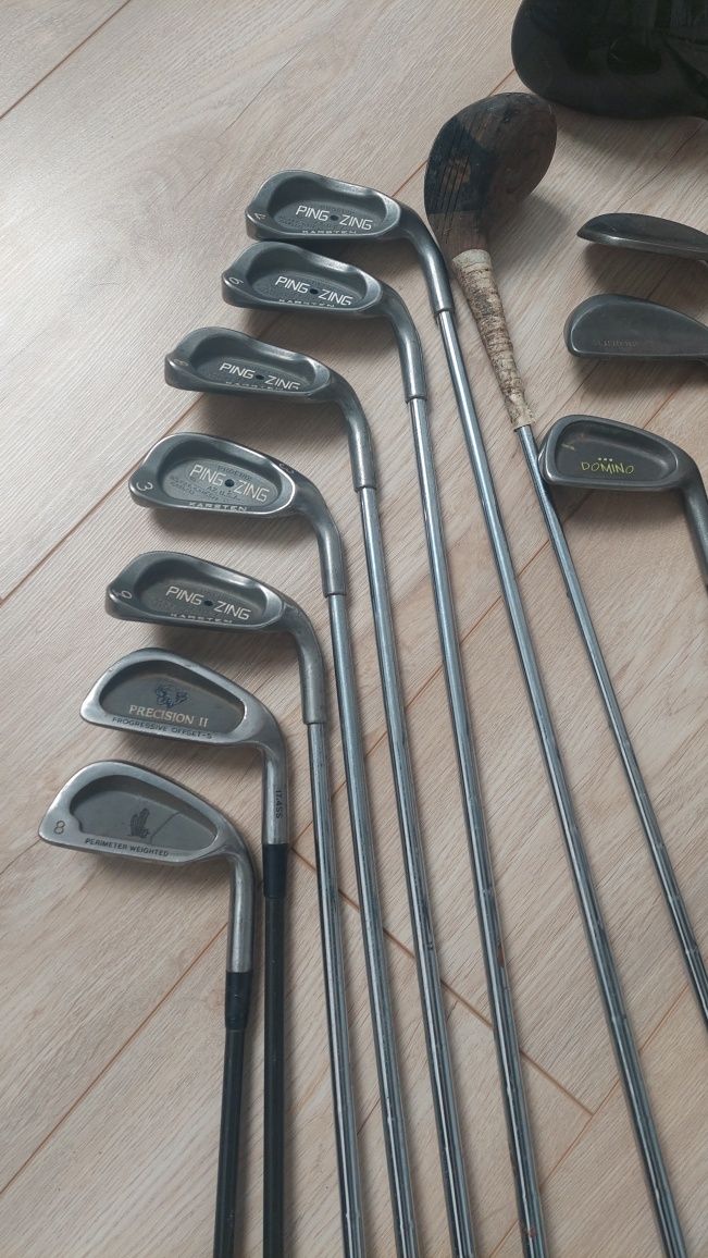 Zestaw golfowy – 14 kijów (Ping) + torba Wilson – stan dobry Tanio!!!