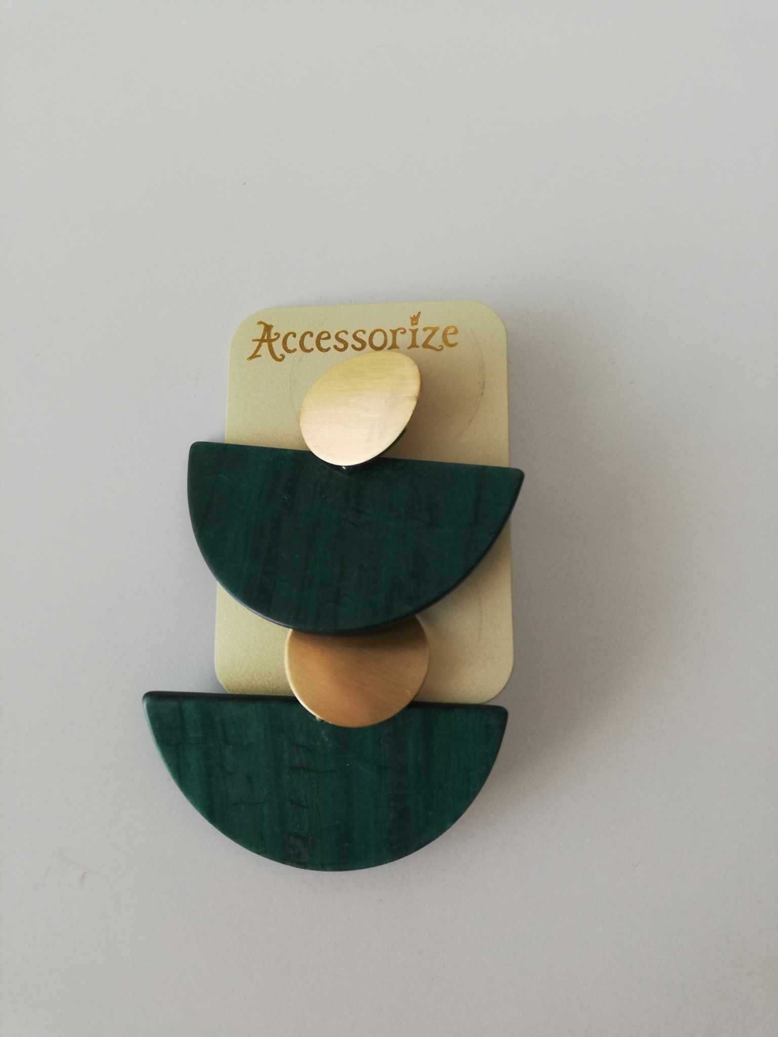 Kolczyki zielone Accessorize (nowe)