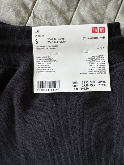 Джоггі карго uniqlo арт 467384 колір black pS