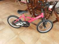 Bicicleta criança roda14" + rodinhas