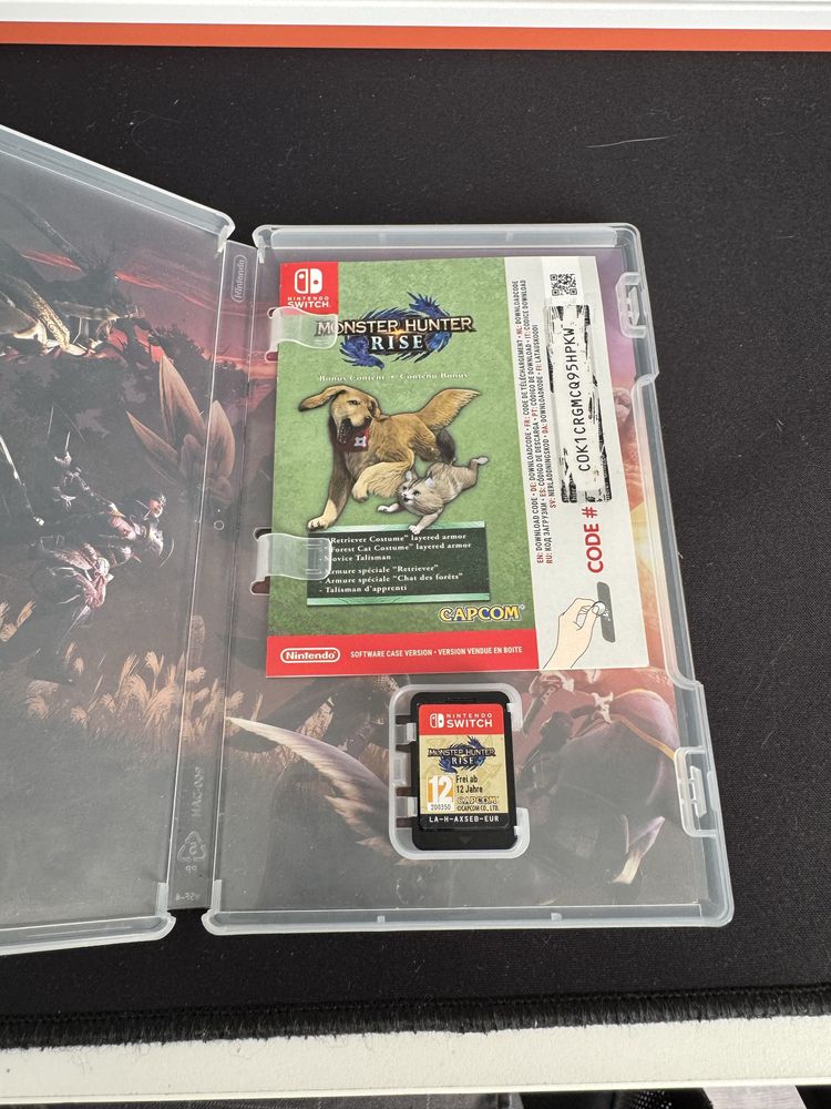 Monster hunter rise + steelbook nintendo switch