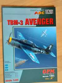 Model kartonowy samolotu TBM 3-Avenger
