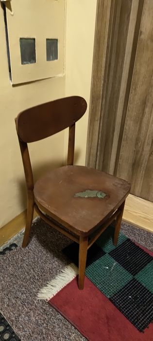 Vintage  krzesło giete  z czasów PRL