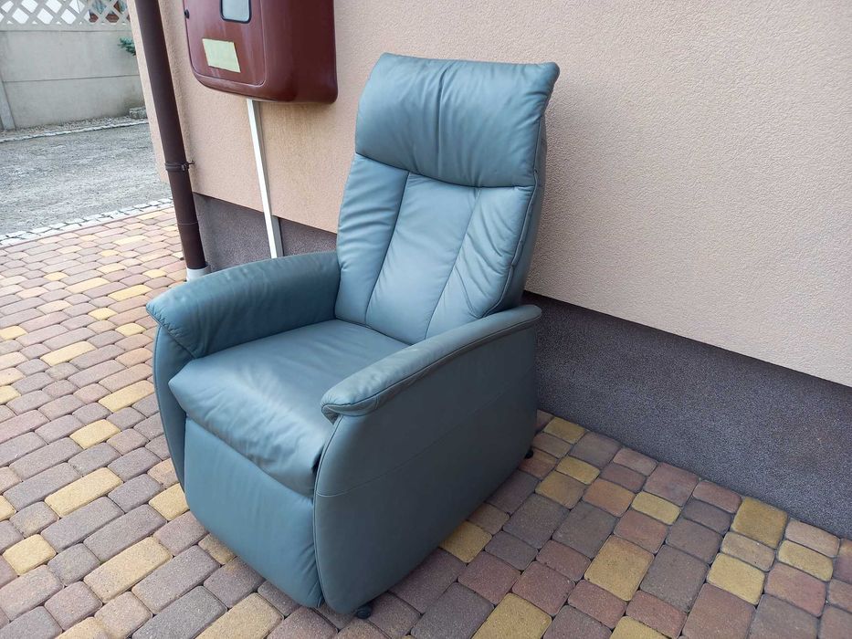 Himolla Skórzany Rozkładany Fotel
