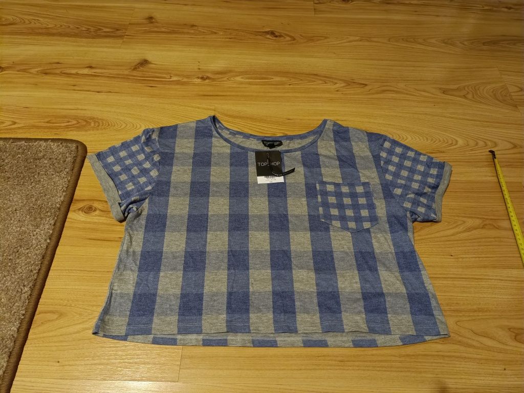 Krótki t-shirt Topshop r.40 nowy z metką