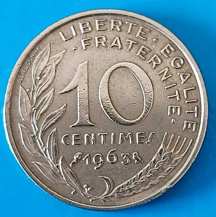 10 Cêntimos de 1963, França