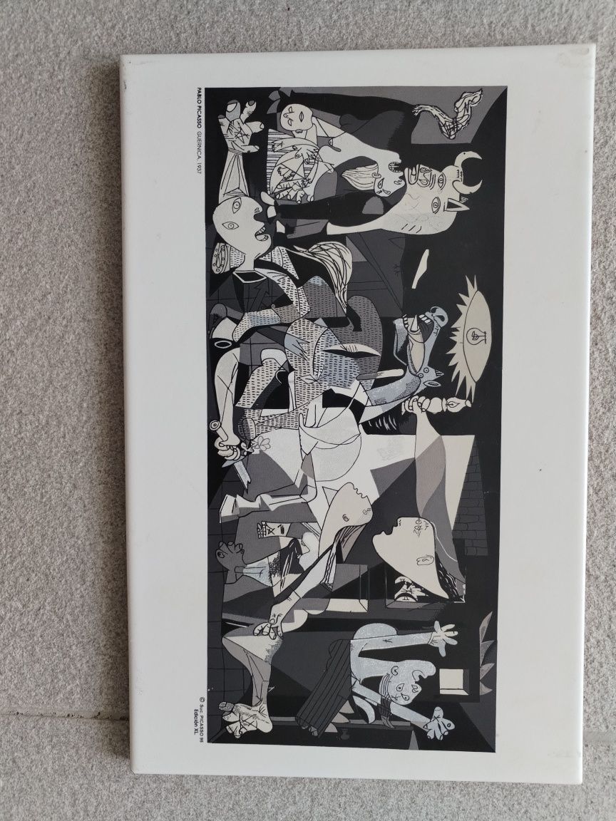 Peça de azulejo com imagem Picasso 32/20