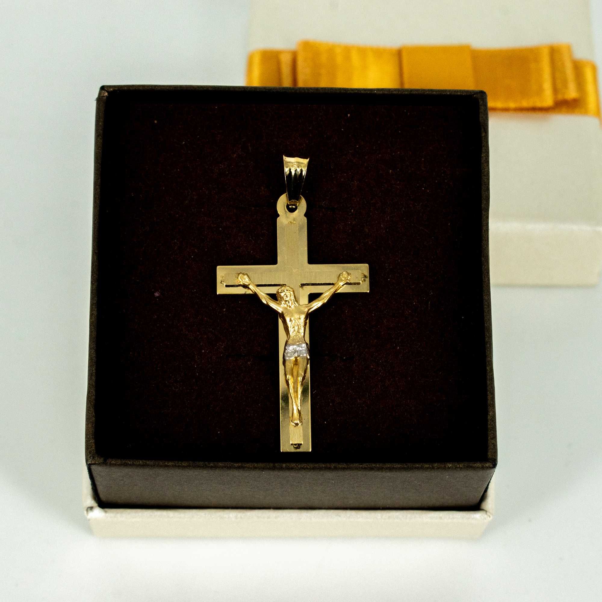 złota zawieszka 585 3,03gram 4cm KRZYŻ krzyżyk NOWY WYSYŁKA GRATIS