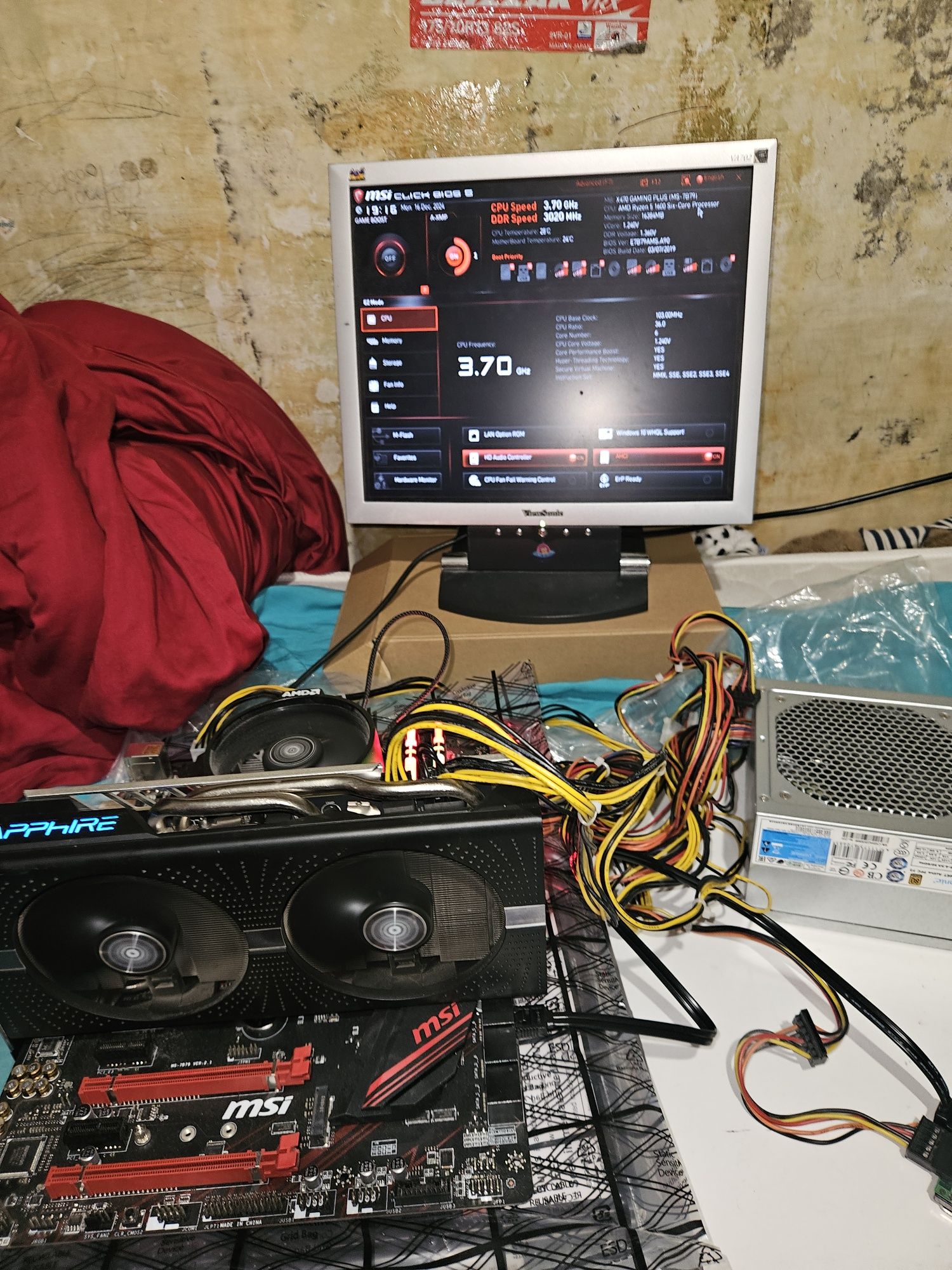 ПК ryzen 1600, gtx 1070, 16 GB