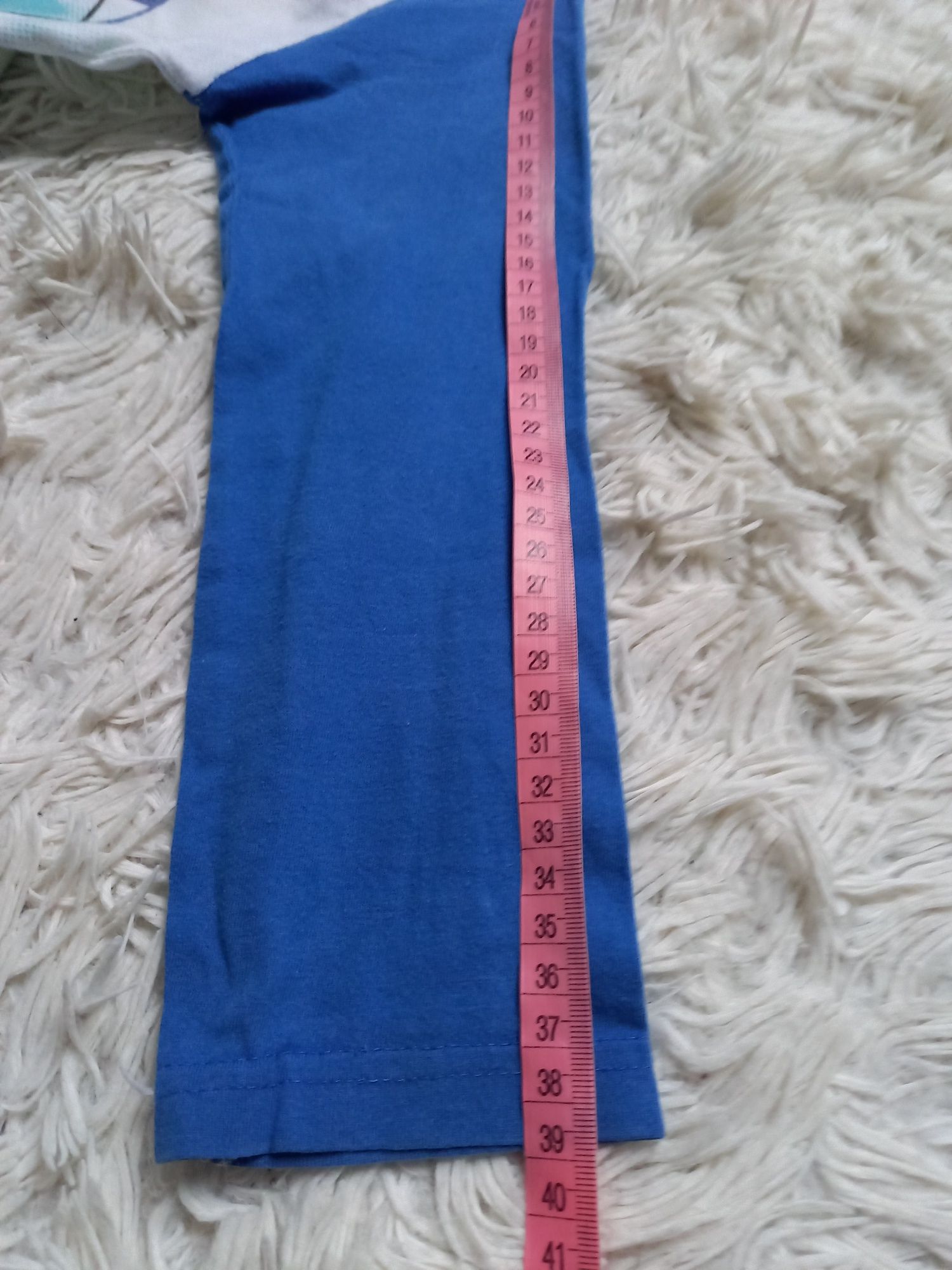 Piżama chłopięca niebieska na długi rękaw rozmiar 122/128cm