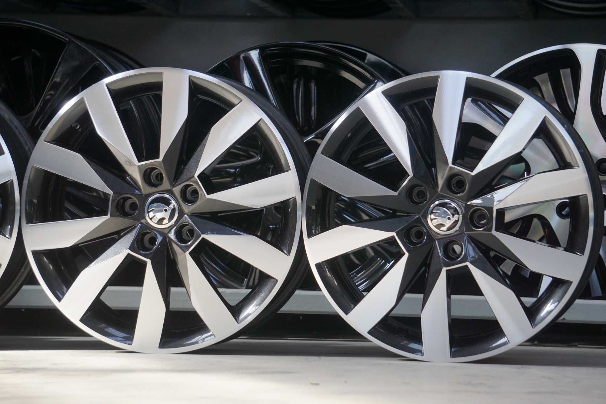 Alufelgi oryginał Skoda 5x112 6Jx17 et48 cb57,1mm grafitowe i cnc