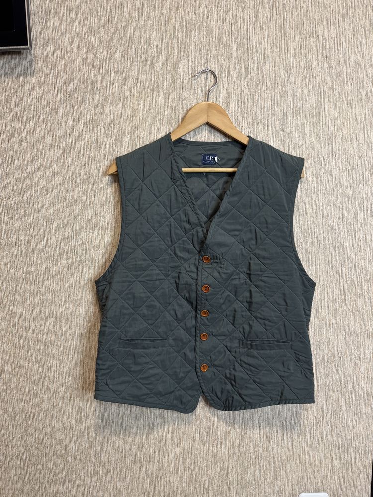 стьобана вінтажна жилетка, жилет c.p.company collection, оригінал