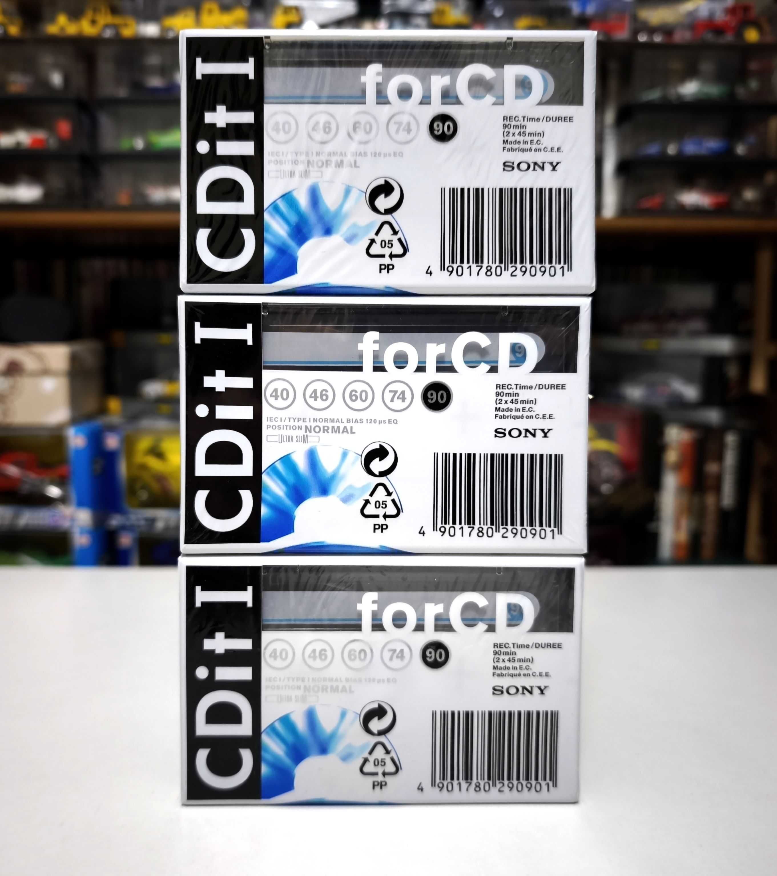 3x Cassetes Sony CDit I 90 Novas e Seladas